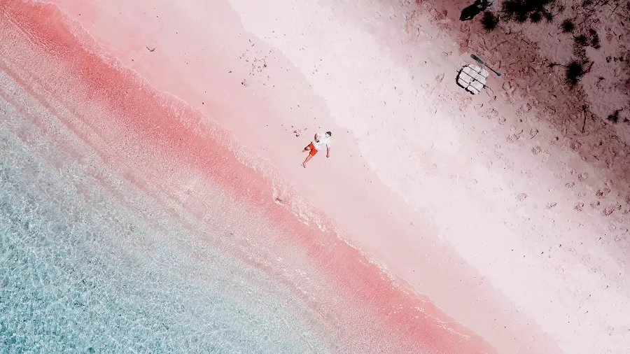 Pink beach